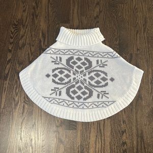 Toddler girls sweater poncho.